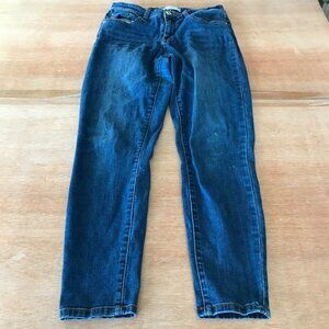 Ashley Mason Jean Women Size 9 Blue Mid Rise Dark Wash Straight Leg Stretch